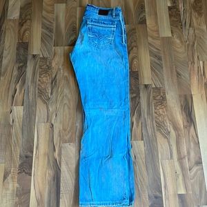 Mens buckle jeans bke brand